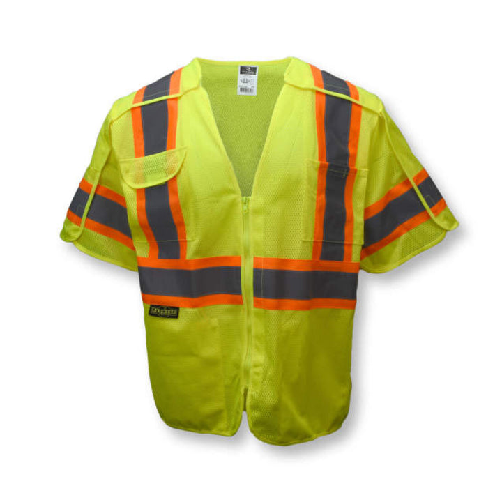Radians SV24-3 Type R Class 3 Breakaway Mesh Surveyor Vest - Green