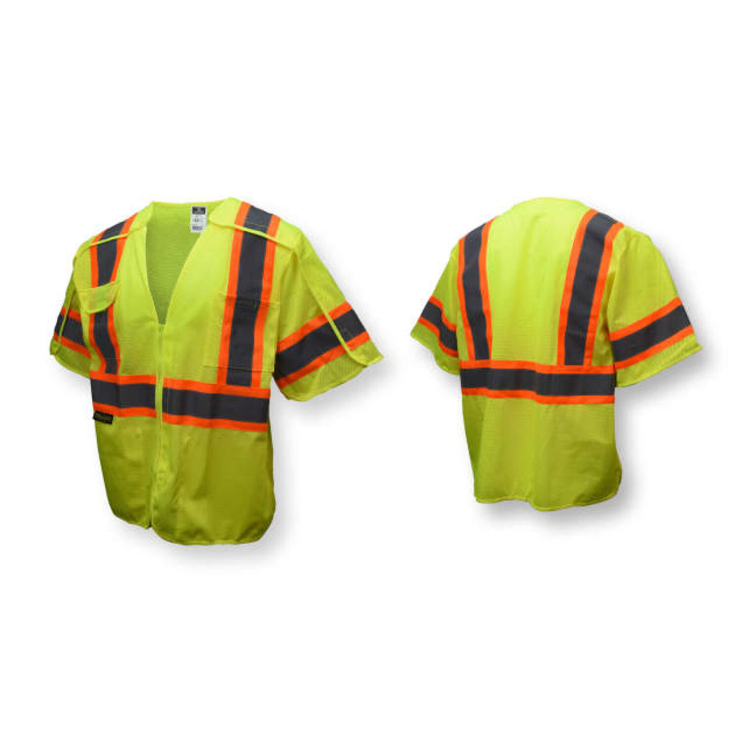 Radians SV24-3 Type R Class 3 Breakaway Mesh Surveyor Vest - Green