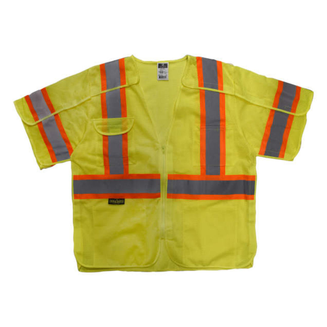Radians SV24-3 Type R Class 3 Breakaway Mesh Surveyor Vest - Green