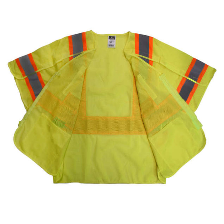 Radians SV24-3 Type R Class 3 Breakaway Mesh Surveyor Vest - Green