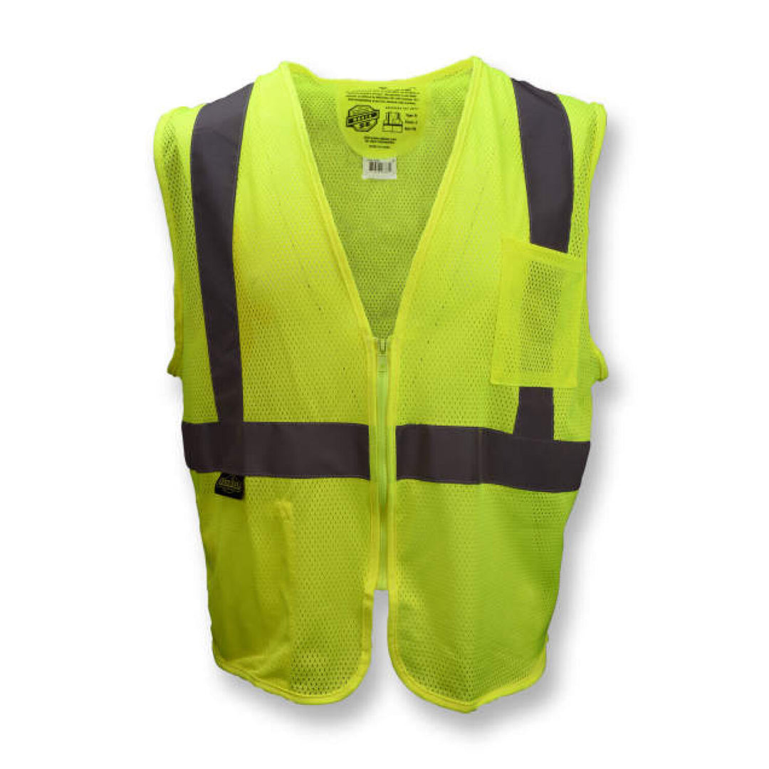 Radians SV25 Economy Class 2 Self-Extinguishing Mesh Safety Vest with Zipper