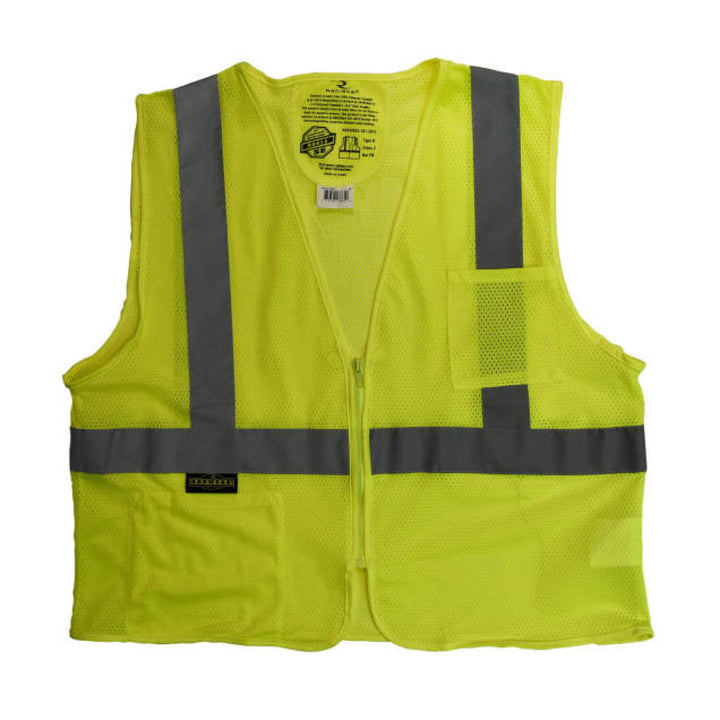 Radians SV25 Economy Class 2 Self-Extinguishing Mesh Safety Vest with Zipper