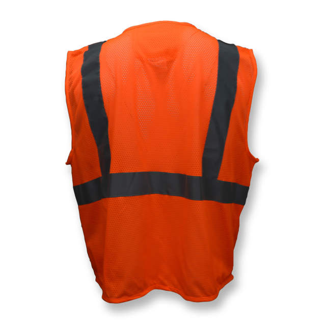 Radians SV25 Economy Class 2 Self-Extinguishing Mesh Safety Vest with Zipper