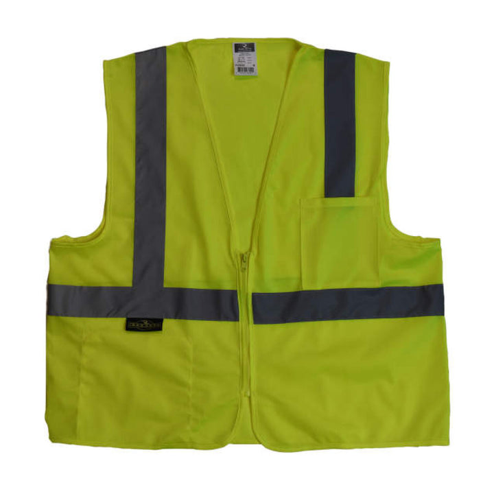 Radians SV2Z Economy Type R Class 2 Solid Safety Vest with Zipper