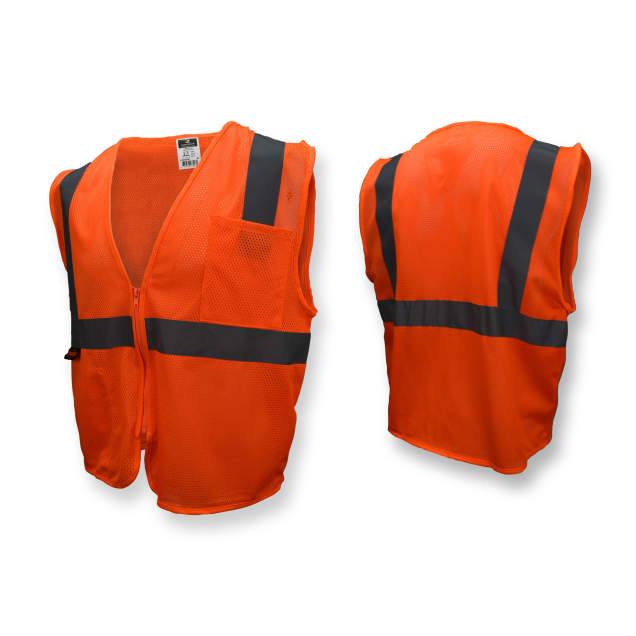 Radians SV2Z Economy Type R Class 2 Mesh Safety Vest with Zipper