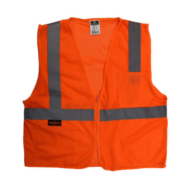 Radians SV2Z Economy Type R Class 2 Mesh Safety Vest with Zipper