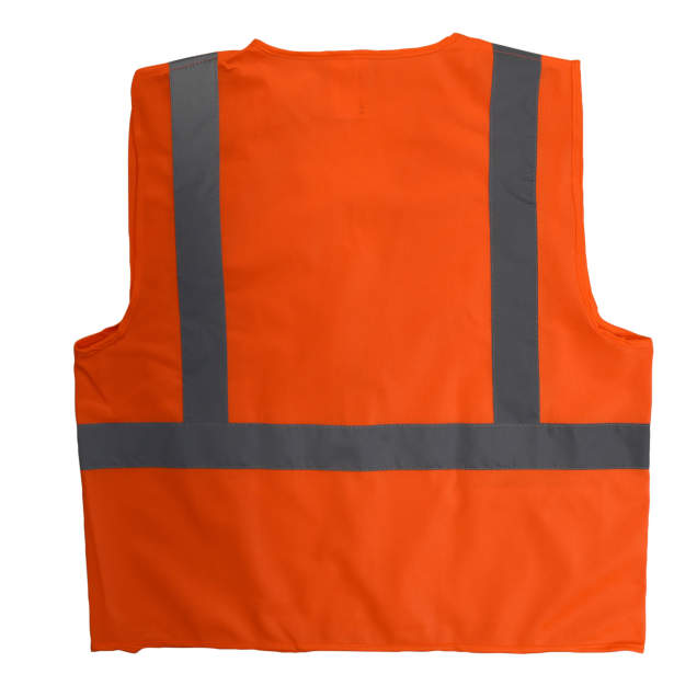 Radians SV2Z Economy Type R Class 2 Solid Safety Vest with Zipper