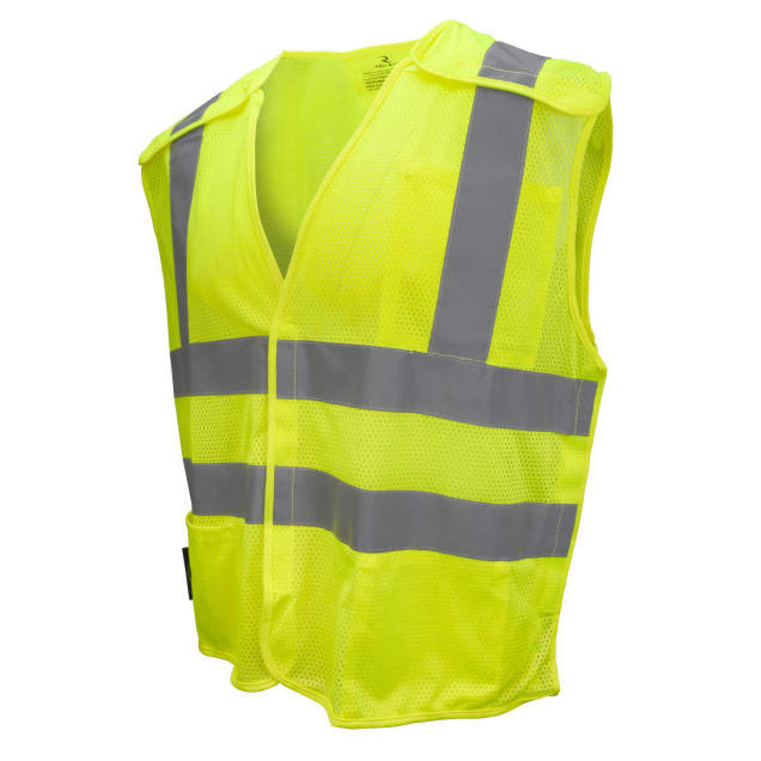 Radians SV45-2 Type R Class 2 Self Extinguishing Mesh Breakaway Vest - Green