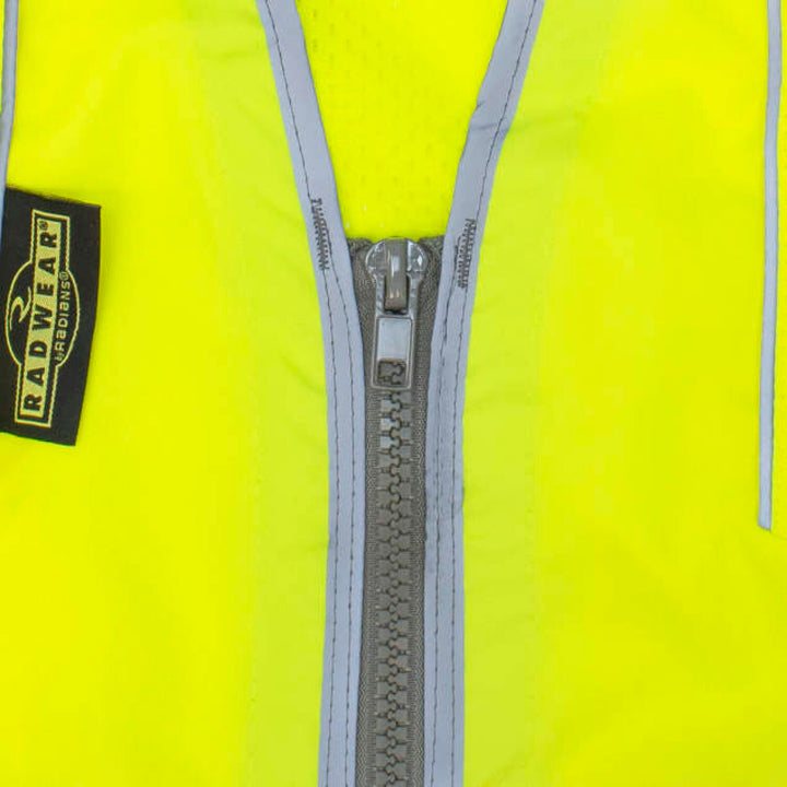 Radians SV55B Class 2 Heavy Woven Color Blocked Two Tone Engineer Vest - Green