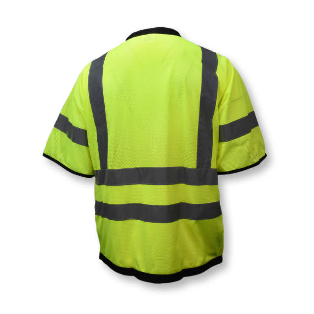 Radians SV59Z-3 Type R Class 3 Heavy Duty Mesh Surveyor Safety Vest with Zipper - Green
