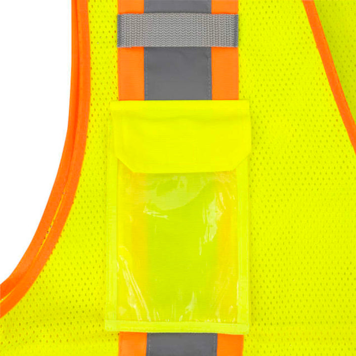 Radians SV69-2 Two Tone Type R Class 2 Mesh/Solid Surveyor Vest with Plan/Tablet Pocket