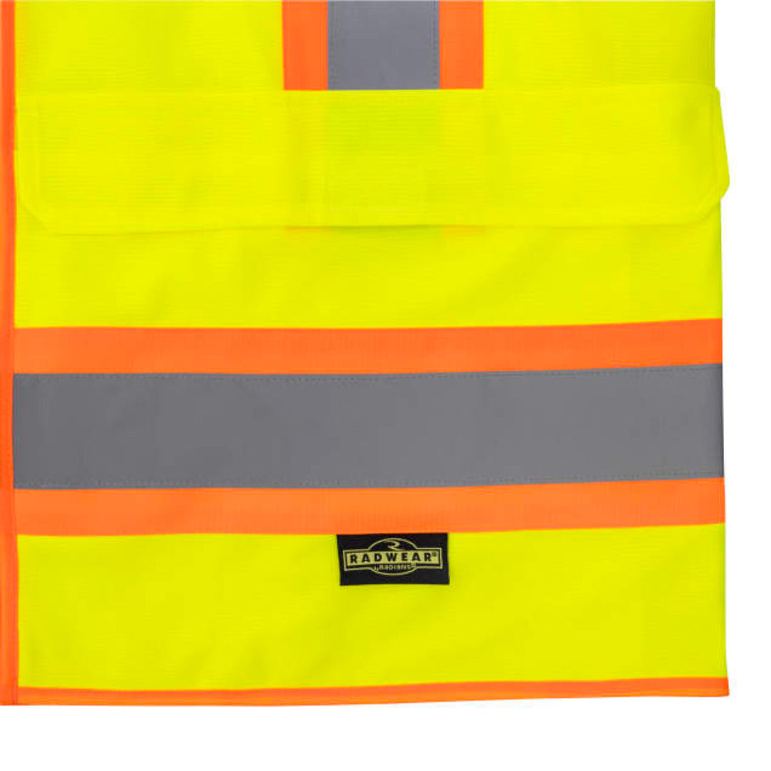 Radians SV69-2 Two Tone Type R Class 2 Mesh/Solid Surveyor Vest with Plan/Tablet Pocket