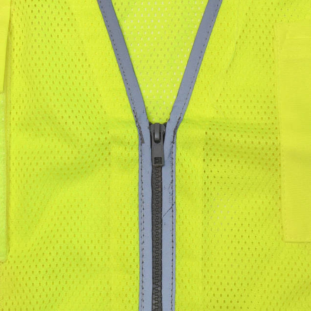 Radians SV6H Type R Class 2 Heavy Duty Two Tone Mesh Surveyor Vest with Solid Pockets