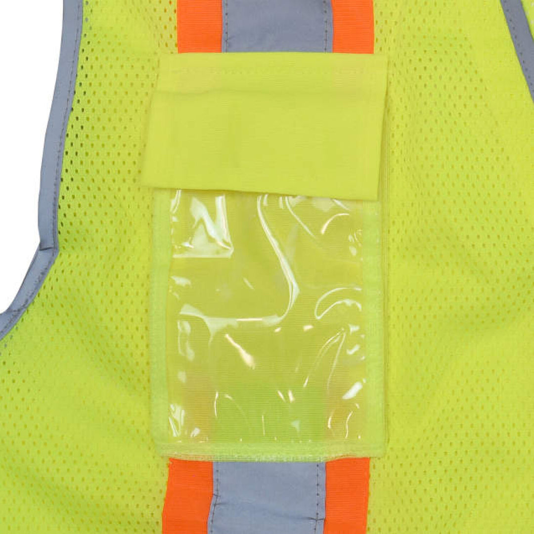 Radians SV6H Type R Class 2 Heavy Duty Two Tone Mesh Surveyor Vest with Solid Pockets