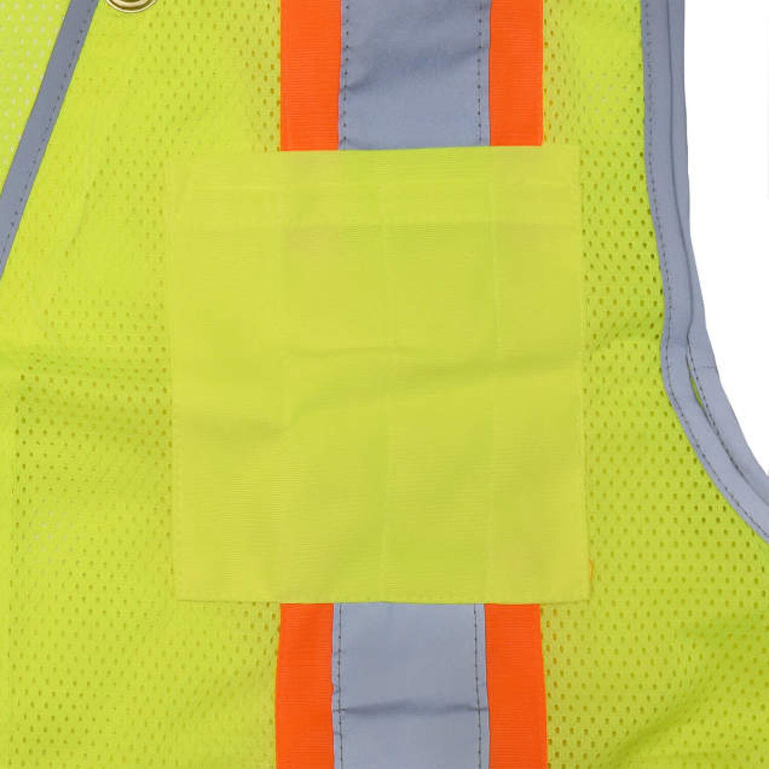 Radians SV6H Type R Class 2 Heavy Duty Two Tone Mesh Surveyor Vest with Solid Pockets