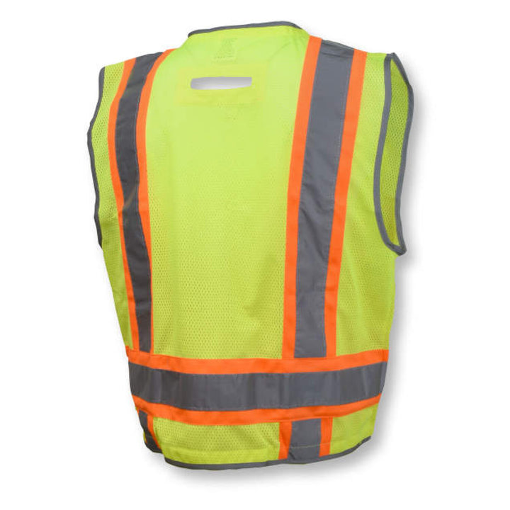 Radians SV6H Type R Class 2 Heavy Duty Two Tone Mesh Surveyor Vest with Solid Pockets