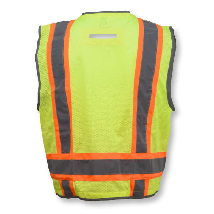 Radians SV6H Type R Class 2 Heavy Duty Two Tone Mesh Surveyor Vest with Solid Pockets