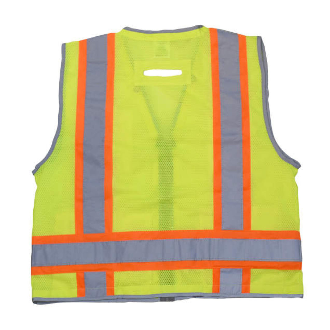 Radians SV6H Type R Class 2 Heavy Duty Two Tone Mesh Surveyor Vest with Solid Pockets