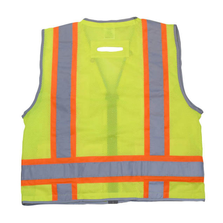 Radians SV6H Type R Class 2 Heavy Duty Two Tone Mesh Surveyor Vest with Solid Pockets