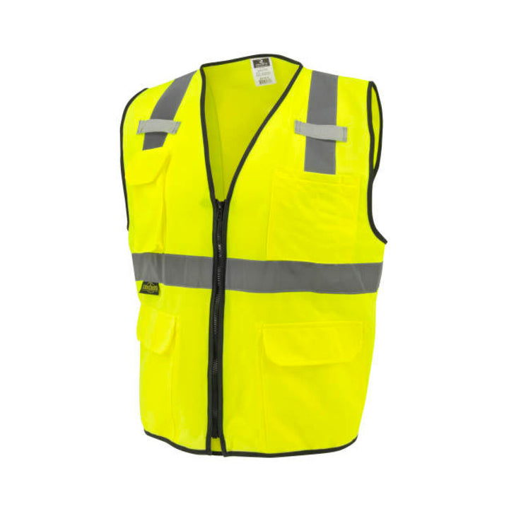 Radians SV7E Economy Type R Class 2 Solid Surveyor Safety Vest - Green