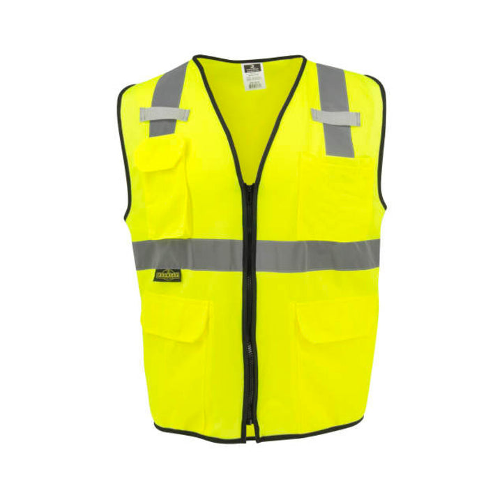 Radians SV7E Economy Type R Class 2 Solid Surveyor Safety Vest - Green