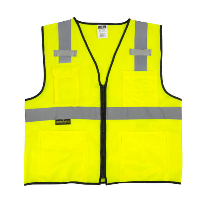 Radians SV7E Economy Type R Class 2 Solid Surveyor Safety Vest - Green