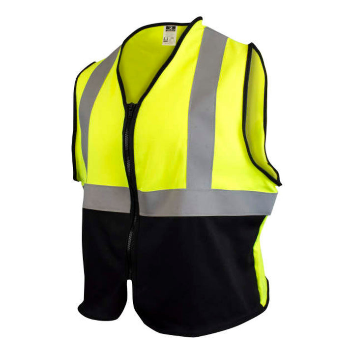 Radians SV92B-M2ZGSFR Solid 5.5 oz DH Cat 2 Class 2 Color Blocked FR Vest - Green