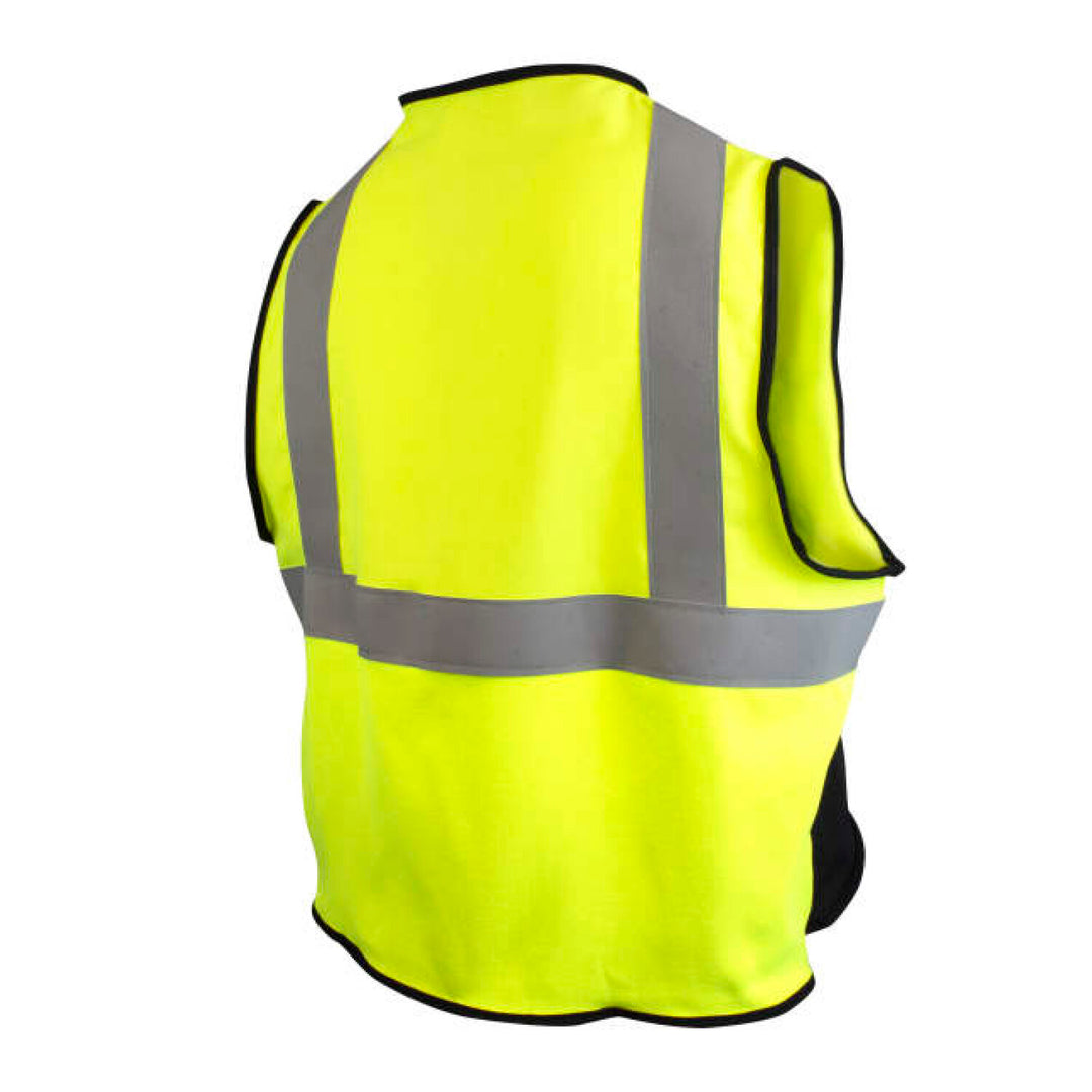 Radians SV92B-M2ZGSFR Solid 5.5 oz DH Cat 2 Class 2 Color Blocked FR Vest - Green