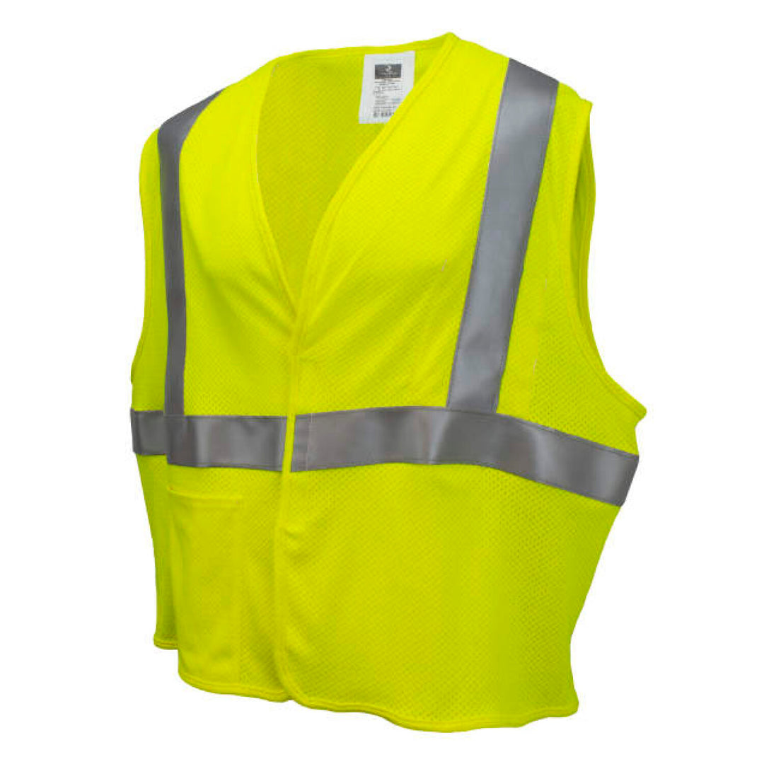 Radians SV97-M2VGMFR Premium Modacrylic FR Class 2 Mesh Safety Vest - Green