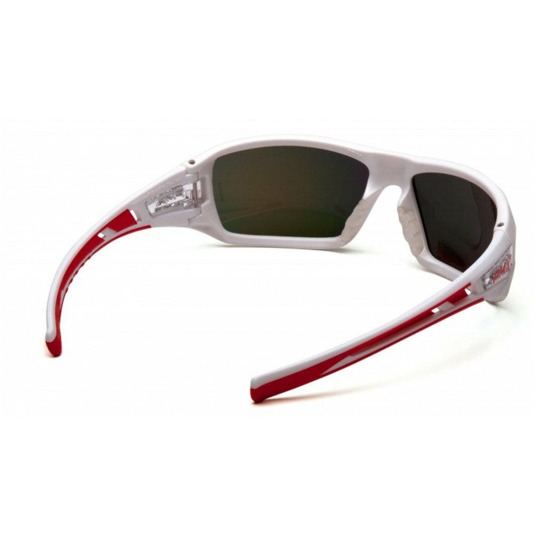 Pyramex SWR10455D Velar Sky Red Mirror Lens with White and Red Frame