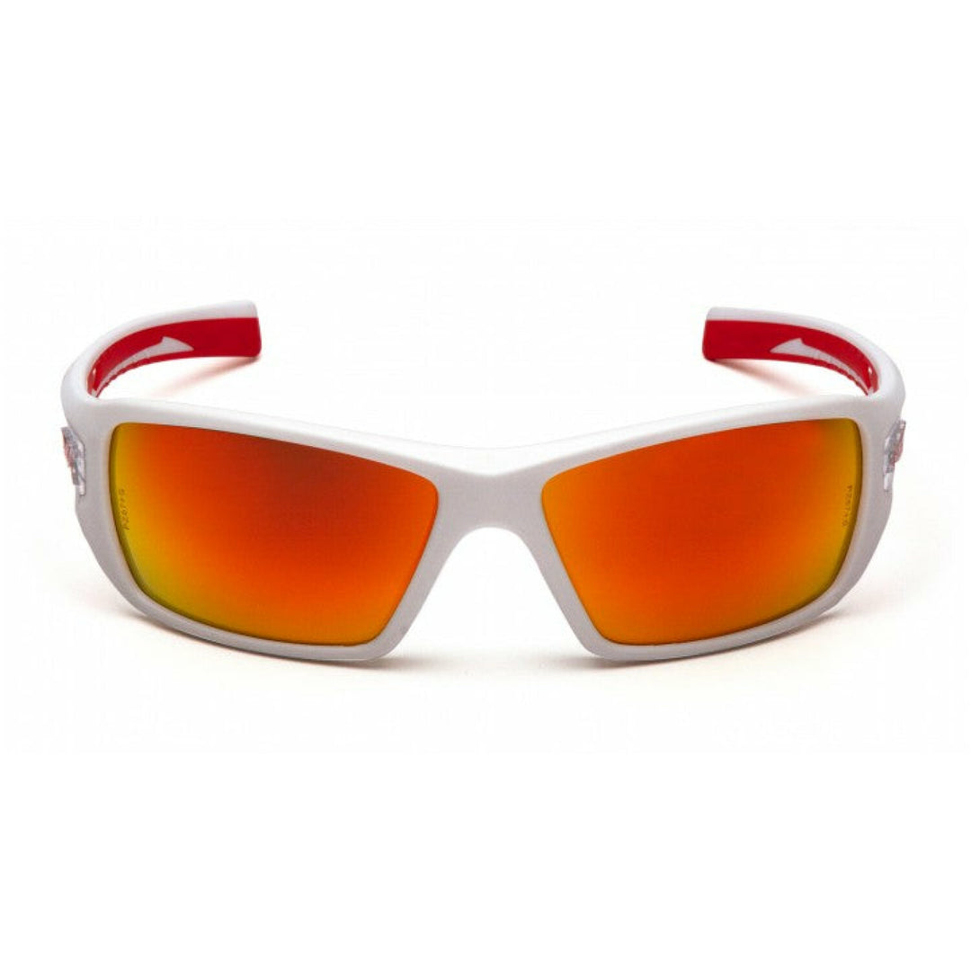 Pyramex SWR10455D Velar Sky Red Mirror Lens with White and Red Frame