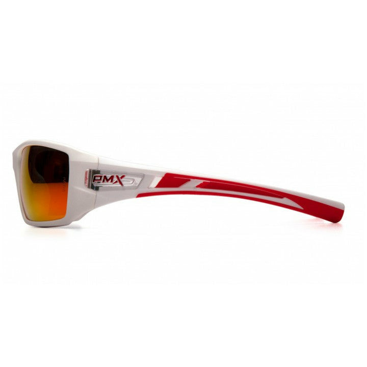 Pyramex SWR10455D Velar Sky Red Mirror Lens with White and Red Frame
