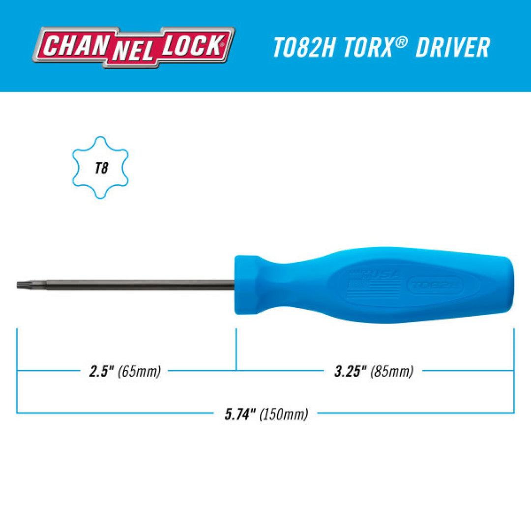 Channellock T082H TORX T8 X 2.5-inch Professional Screwdriver