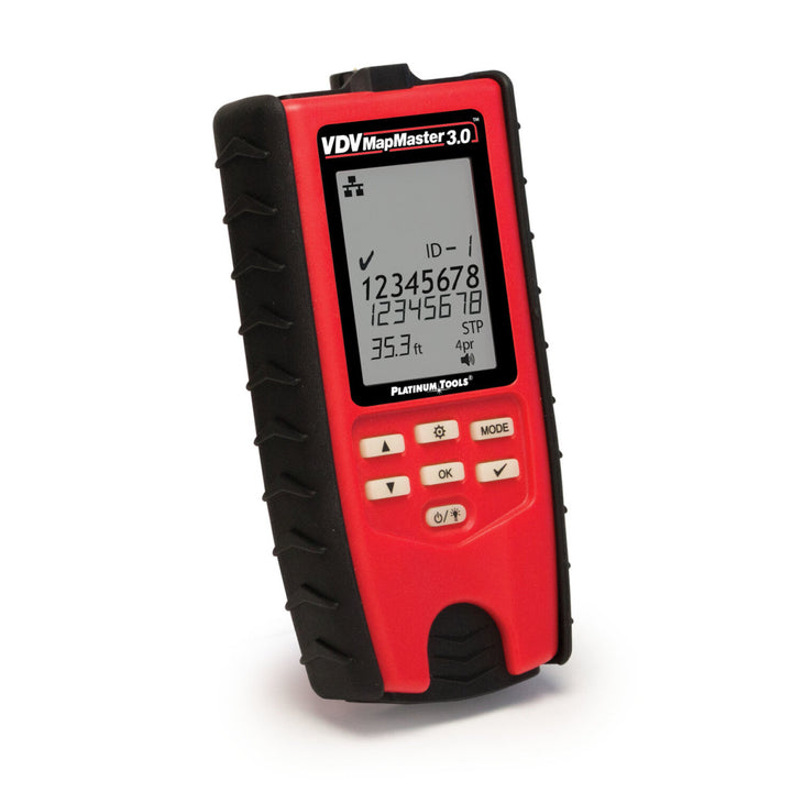 Platinum Tools T130 VDV MapMaster 3.0 Twisted Pair and Coax Cable Tester, Main Unit and Remote Only