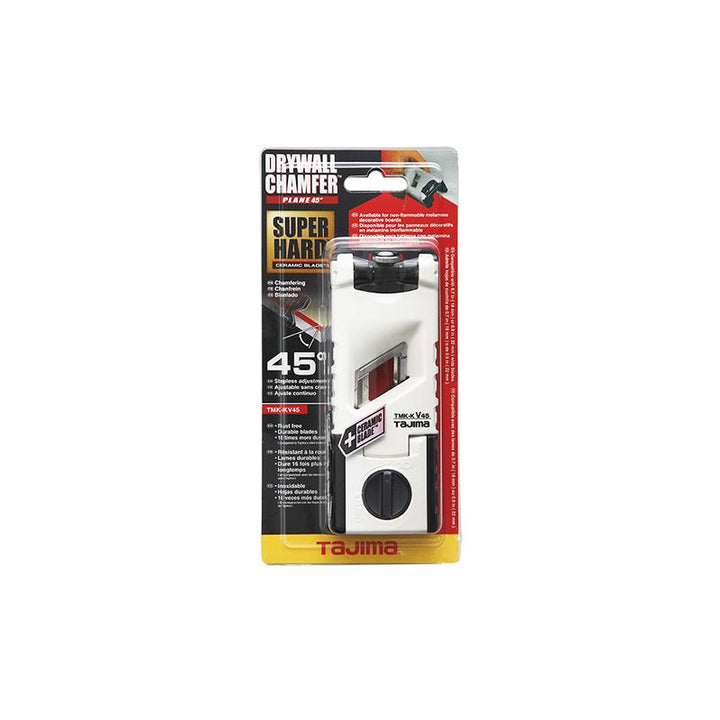 Tajima Tools TMK-KV45 Drywall Chamfer Plane 45 Degree Super Hard Ceramic Blade