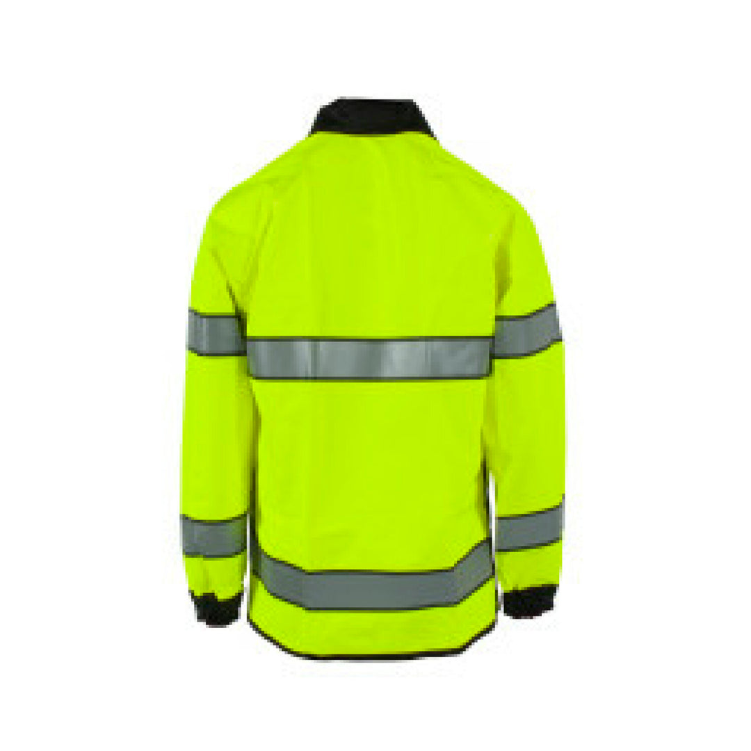 Neese 4703RJH3M Safe Officer Reversible Rain Jacket with Reflective Taping - Hi-Vis Lime/Black