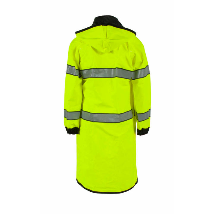 Neese 4703RCH3M Safe Officer Series Reversible Raincoat with Reflective Tape - Hi-Vis Lime/Black