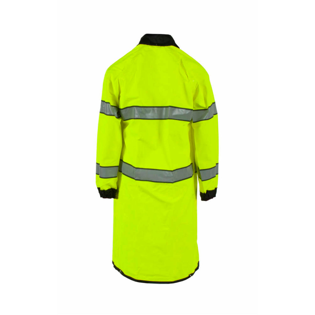 Neese 4703RCH3M Safe Officer Series Reversible Raincoat with Reflective Tape - Hi-Vis Lime/Black