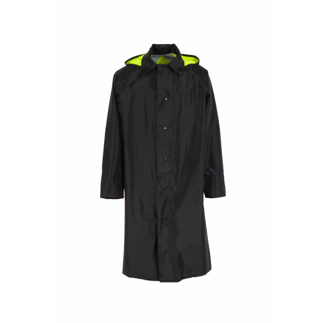Neese 4703RCH3M Safe Officer Series Reversible Raincoat with Reflective Tape - Hi-Vis Lime/Black