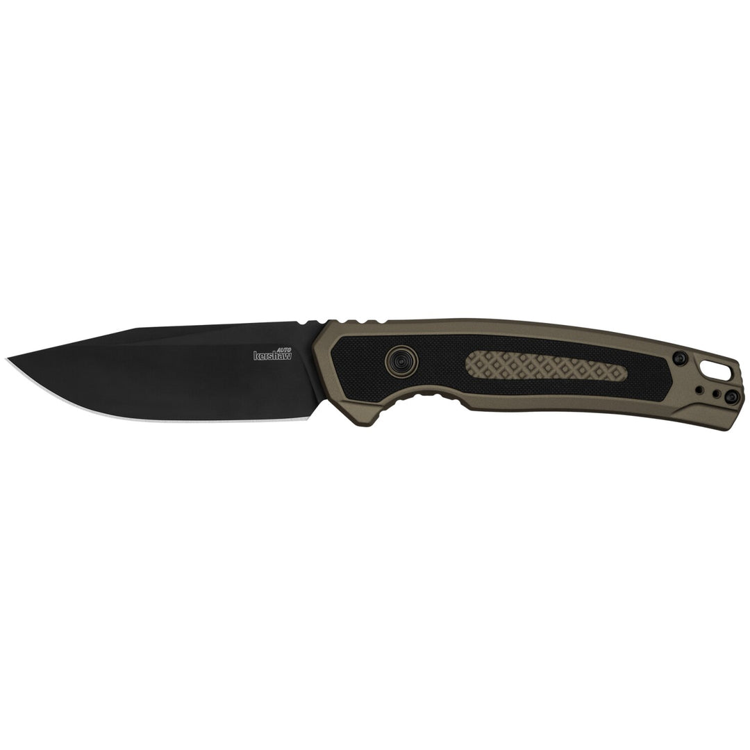 Kershaw 7106 Launch 21 Automatic Knife FDE Al + Black G-10 (3.4" Black M4)
