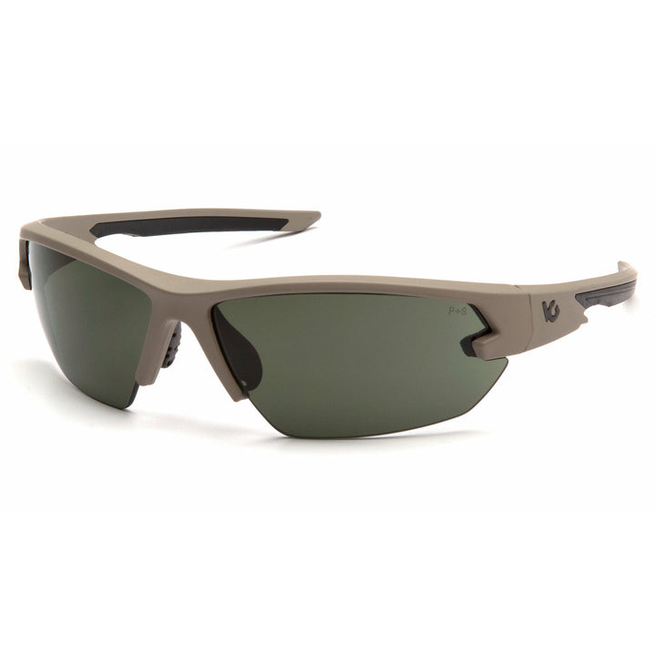 Pyramex VGST1422T Forest Gray Anti-Fog Lens with Tan Frame