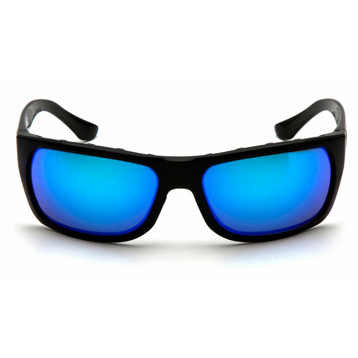 Pyramex VGSB965T Venture Gear Ice Blue Mirror Anti-Fog with Black Frame