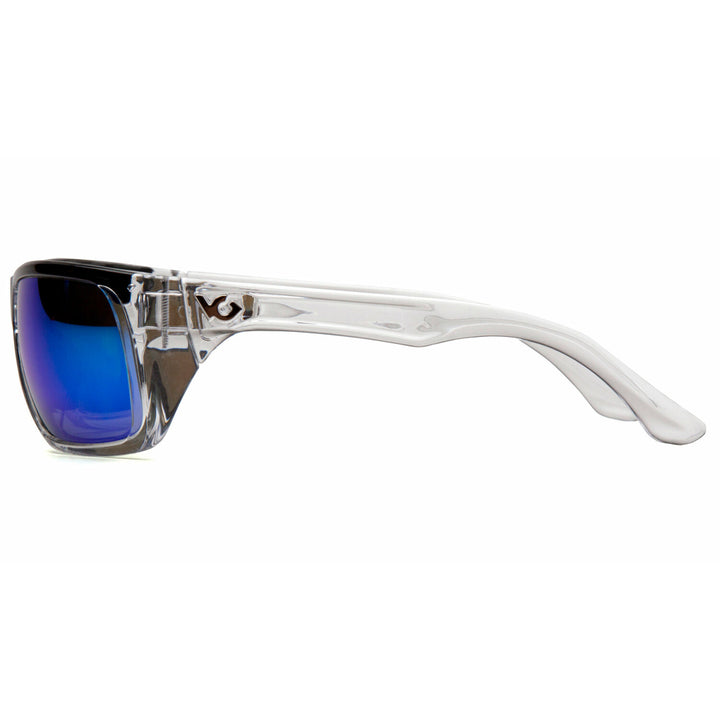 Pyramex VGSC965T Vallejo Ice Blue Mirror Anti-Fog Lens with Clear Frame