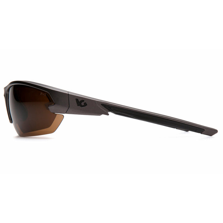 Pyramex VGSGM1418T Bronze Anti-Fog Lens with Gun Metal Frame