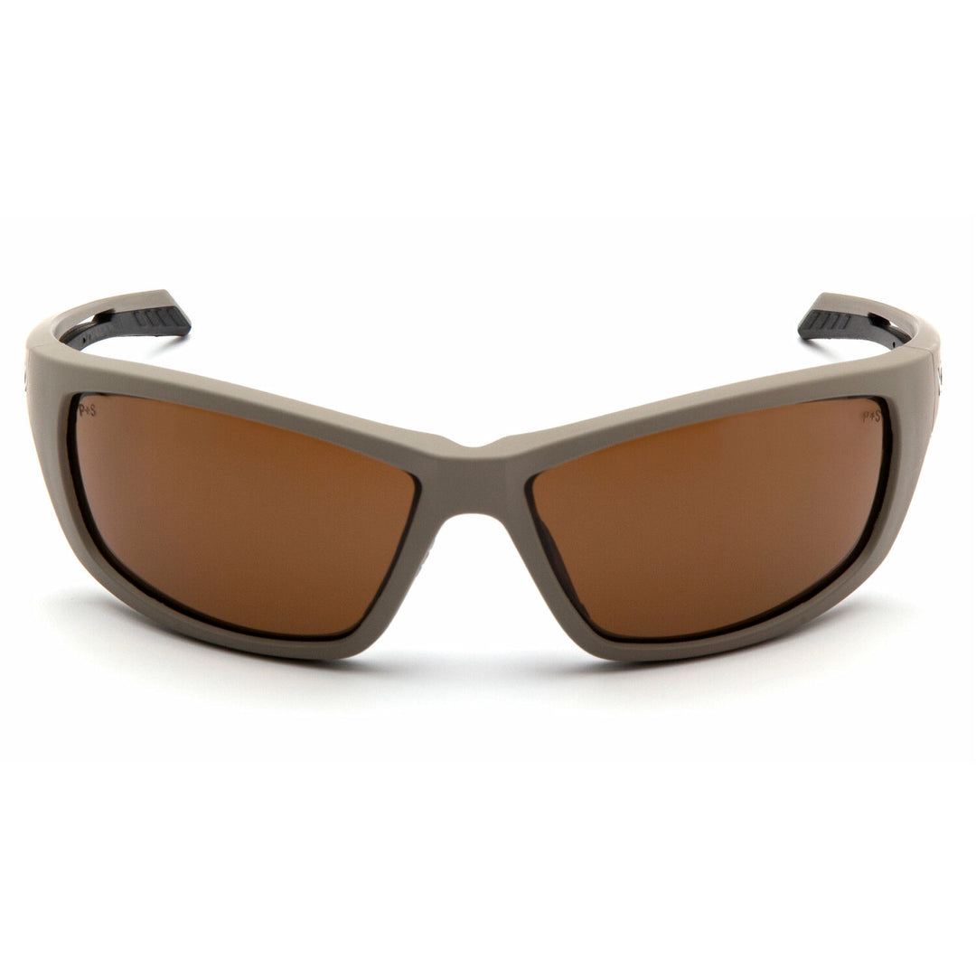 Pyramex VGST1318T Bronze Anti-Fog Lens with Tan Frame