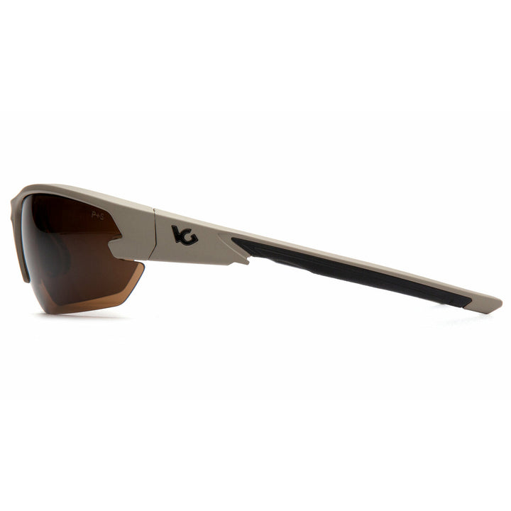Pyramex VGST1418T Bronze Anti-Fog Lens with Tan Frame