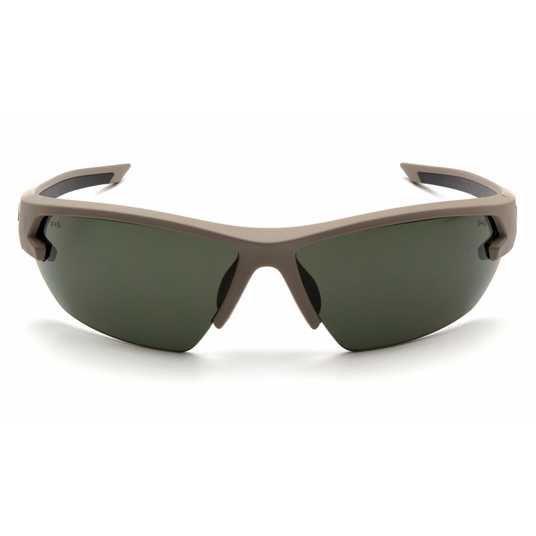 Pyramex VGST1422T Forest Gray Anti-Fog Lens with Tan Frame