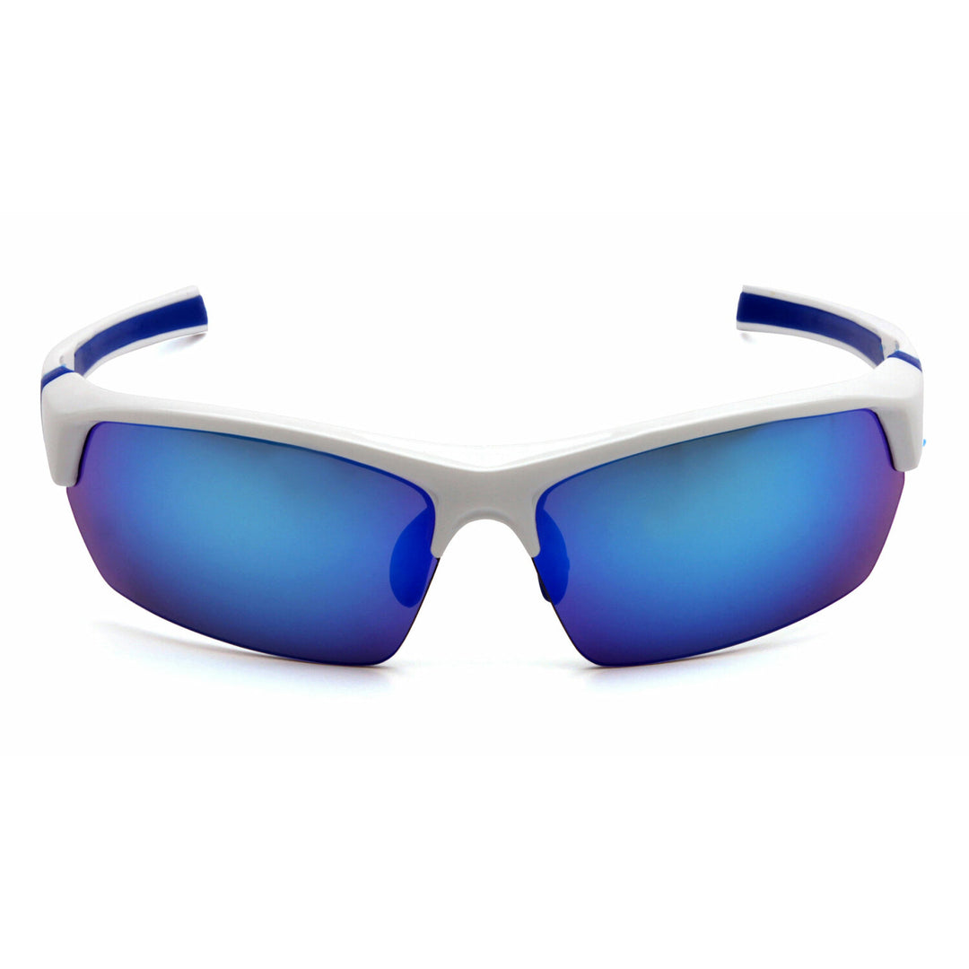 Pyramex VGSWB365T Tensaw  Ice Blue Mirror Anti-Fog Lens with White/Blue Frame