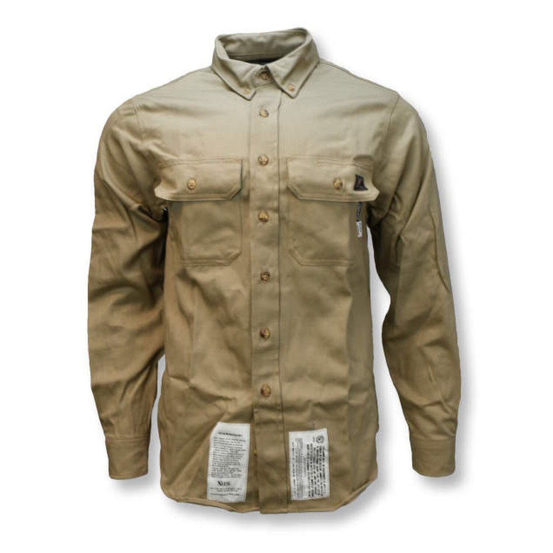 Neese VI7SH 7 oz Indura® FR Shirt (CAT 2) - Khaki