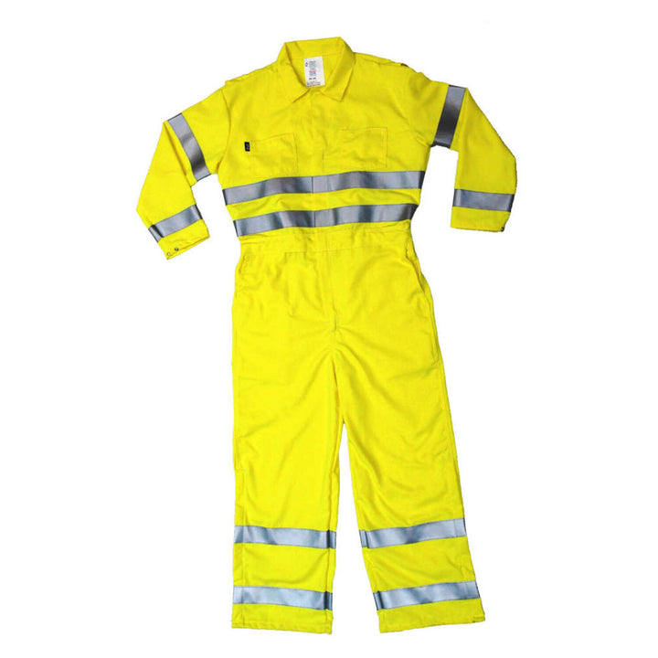 Neese VM7CA3 Modacrylic High Visibility FR Coverall (CAT 2) - Fluorescent Yellow